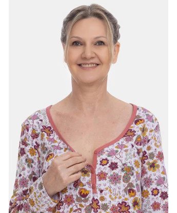  Camisola Sonhart Clássica Manga Longa Floral