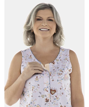 Camisola Feminina Adulto Regata Aberta