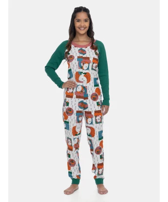 Comprar Pijama Macacão Sonhart Feminino Manga Longa Estampado