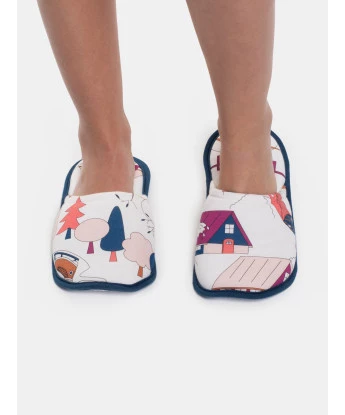 Pantufa Fechada Feminina Adulto Estampada