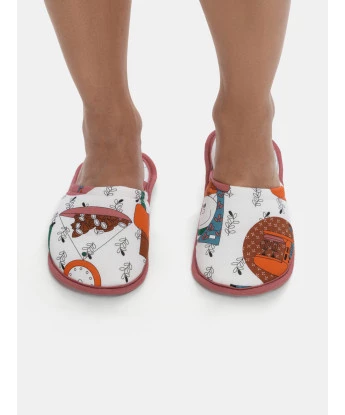 Pantufa Fechada Feminina Adulta Estampada
