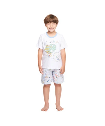 Conjunto Masculino Kids Manga Curta e Bermuda