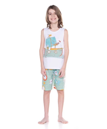 PIJAMA REGATA E BERMUDA