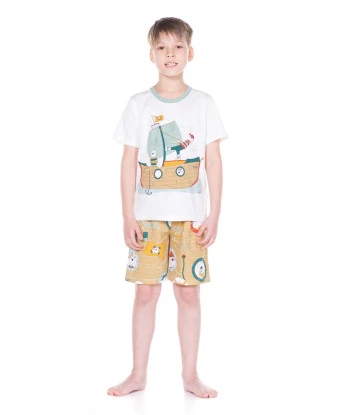 PIJAMA MANGA CURTA E BERMUDA