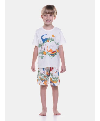 Pijama manga curta e bermuda