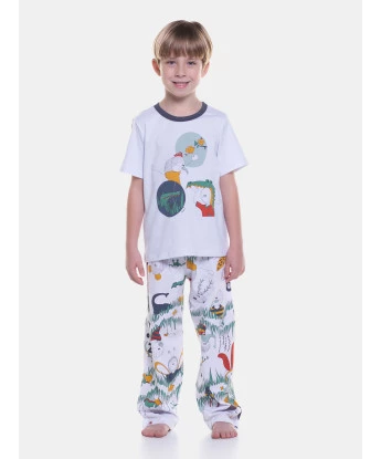 Pijama manga curta e calça
