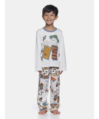 Conjunto Masculino Kids Manga Longa e Calça