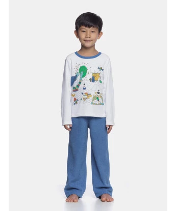 Pijama manga longa e calça        