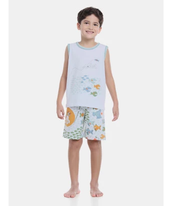 Pijama regata machão e bermuda