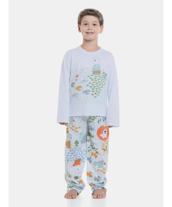 Pijama manga longa e calça