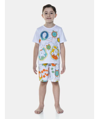 Pijama Manga Curta e Bermuda