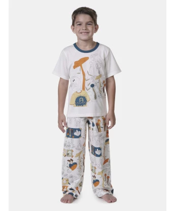 Pijama manga curta e calça