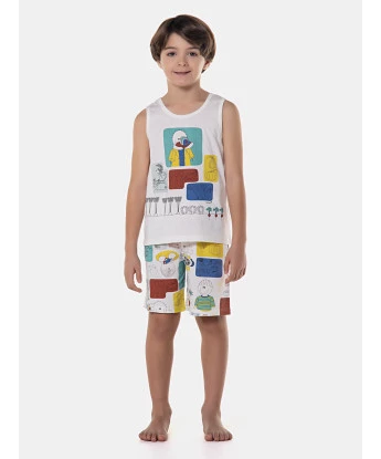 Pijama regata e bermuda