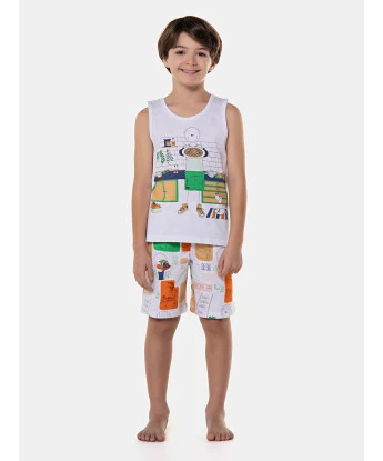 Pijama regata e bermuda