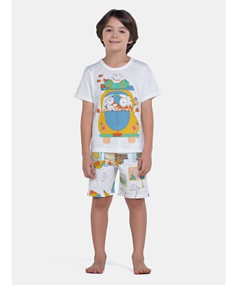 Pijama Manga Curta e Bermuda