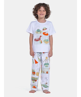 Pijama Manga Curta e Calça