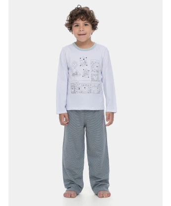 Pijama Manga Longa e Calça