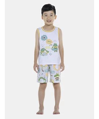 Pijama Masculino Kids Regata Machão e Bermuda