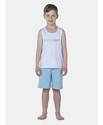 Pijama Masculino Kids  Regata e Bermuda