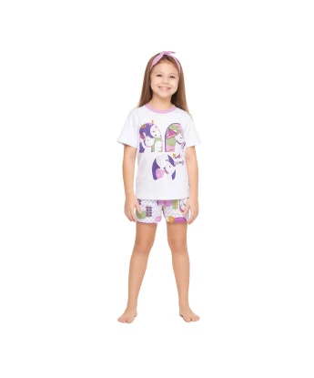 Conjunto Feminino Kids Manga Curta e Short