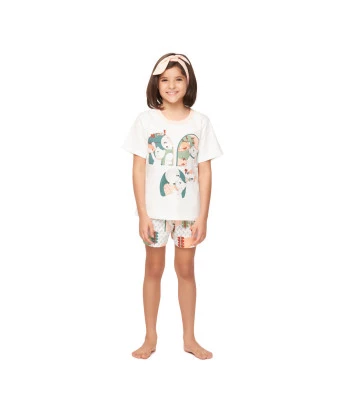 Pijama manga curta e short