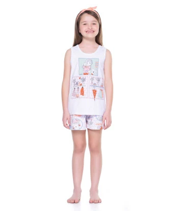 Conjunto Feminino Kids Regata e Short
