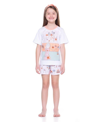 Pijama manga curta e short