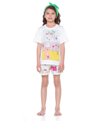 Pijama manga curta e short