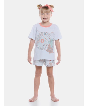 Pijama manga curta e short