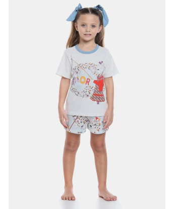 Pijama manga curta e short