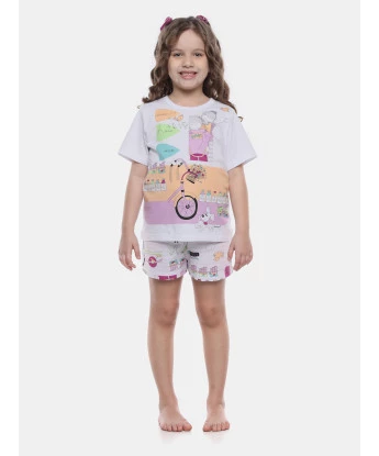 Pijama Manga Curta e Short