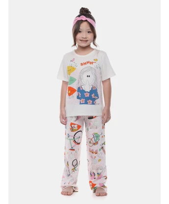 Pijama Manga Curta e Calça