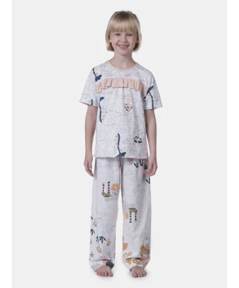 Pijama manga curta e calça