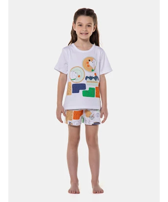 Pijama manga curta e short
