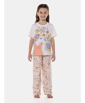 Pijama manga curta e calça