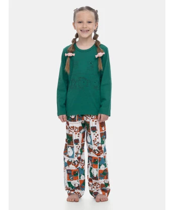 Pijama Manga Longa Infantil Feminino e Calça Estampado