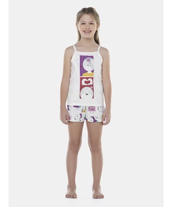 Pijama Feminino Kids Alça e Short