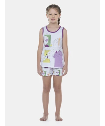 Pijama Feminino Kids Regata e Short