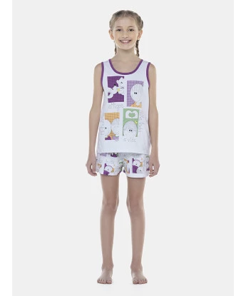 Pijama Feminino Kids Regata e Short