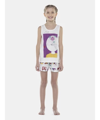 Pijama Feminino Kids Regata e Short