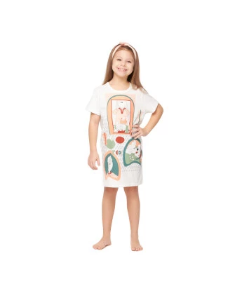 Camisão Feminino Kids Manga Curta