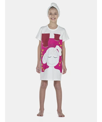 Camisão Feminino Kids Manga Curta
