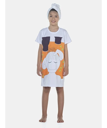 Camisão Feminino Kids Manga Curta