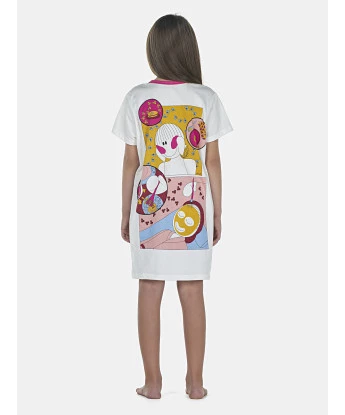 Camisão Feminino Kids Manga Curta