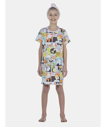 Camisão Feminino Kids Manga Curta