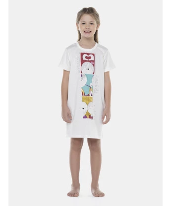 Camisão Feminino Kids Manga Curta