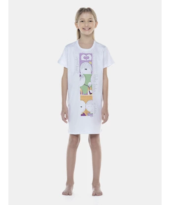 Camisão Feminino Kids Manga Curta