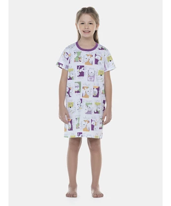 Camisão Feminino Kids Manga Curta