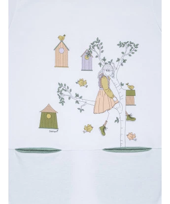 Camisão Feminino Kids Manga Longa Com Bolsos Moletinho