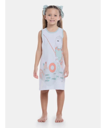 Camisola Feminina Sonhart Infantil regata Larga Pat         